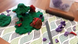 A model of Pompeii created by a Lyonsgate Elementary Montessori student.