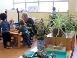 Lyonsgate Montessori Toddler classroom activity.