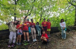 Lyonsgate Montessori School Elementary students on a September hike from the Ginger Valley Trail to Caleb's Walk.