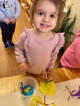 Lyonsgate Montessori School Toddler students created