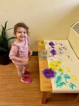 Lyonsgate Montessori School Toddler students created