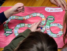 Lyonsgate Montessori School Elementary students playing 