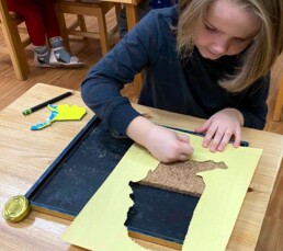 Lyonsgate Montessori School Casa student 